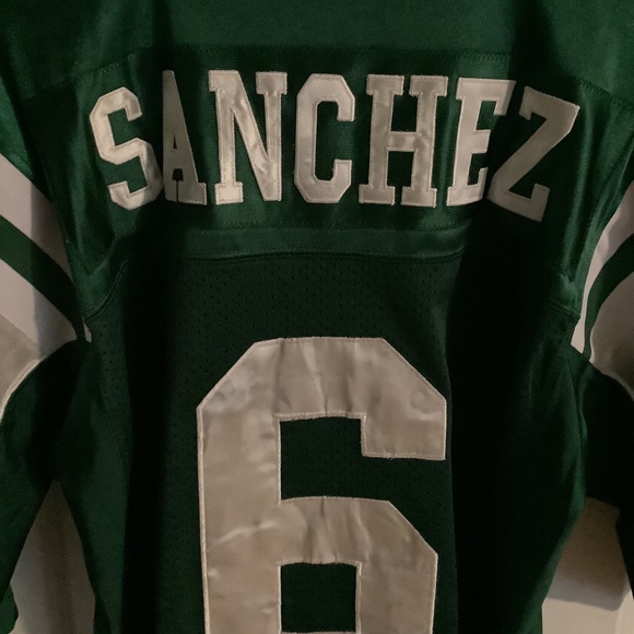 New York Jets NFL Throwback Jersey Mark Sanchez Size 50 Reebok - Picture 7 of 11